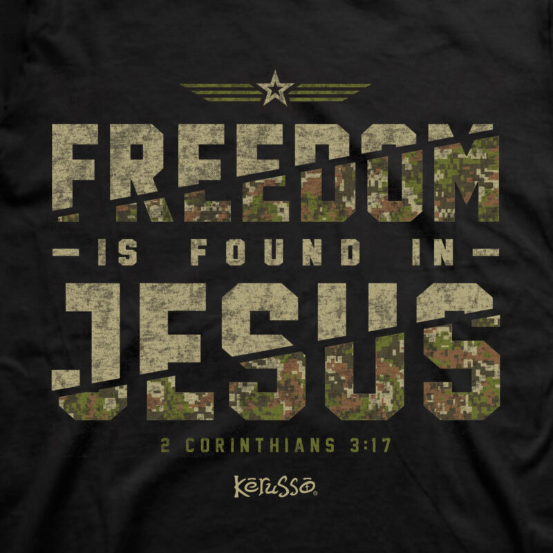 Abalor "Freedom in Jesus" 2 Corinthians 3:17 Christian T-Shirt – Faith-Based Graphic Shirt - Image 2