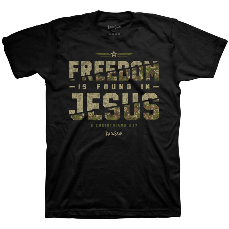 Abalor "Freedom in Jesus" 2 Corinthians 3:17 Christian T-Shirt – Faith-Based Graphic Shirt