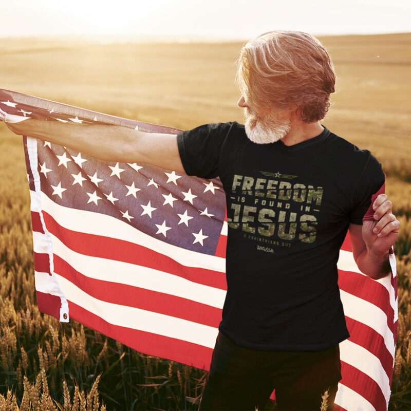 Abalor "Freedom in Jesus" 2 Corinthians 3:17 Christian T-Shirt – Faith-Based Graphic Shirt - Image 5