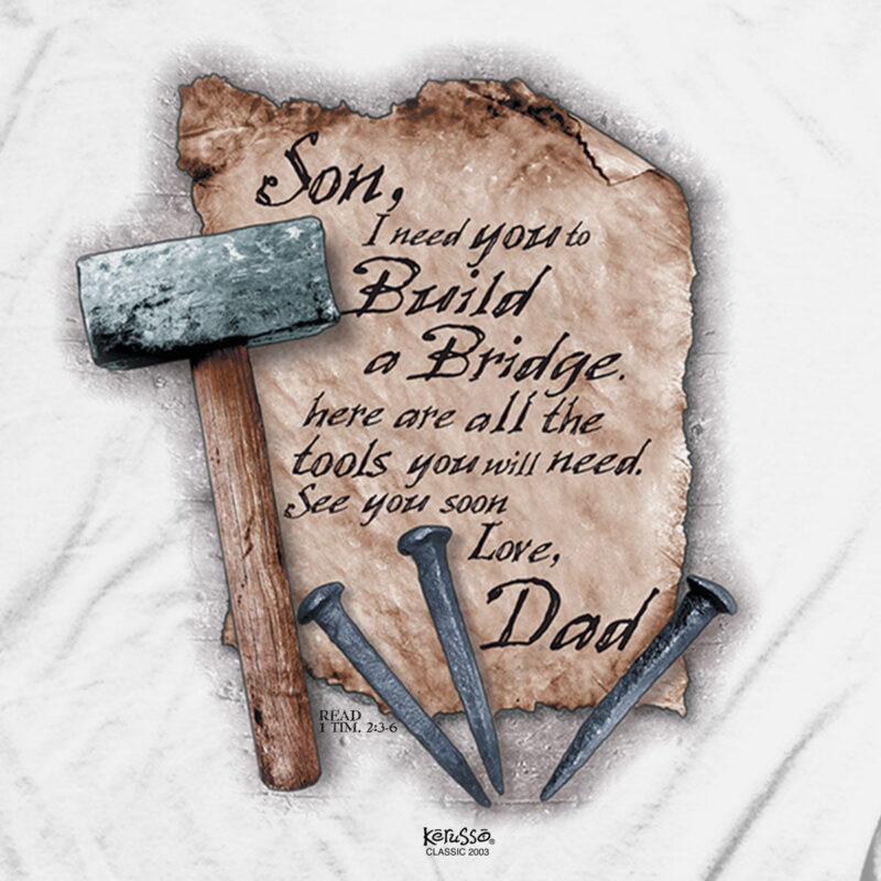 Abalor Kerusso Christian T-Shirt "The Bridge" – Inspirational Faith Shirt - Image 4