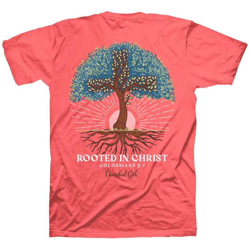 Abalor "Rooted in Christ" Women's T-Shirt – Inspirational Faith Shirt