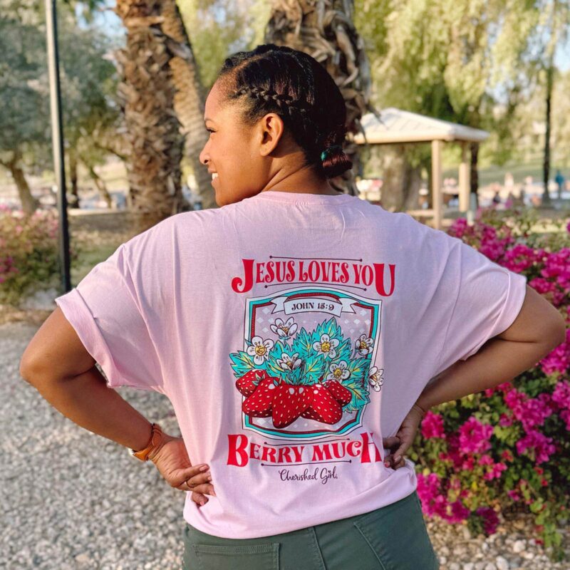 Abalor "Berry Much" Women's T-Shirt – Fun & Faith-Inspired Graphic Shirt - Image 9