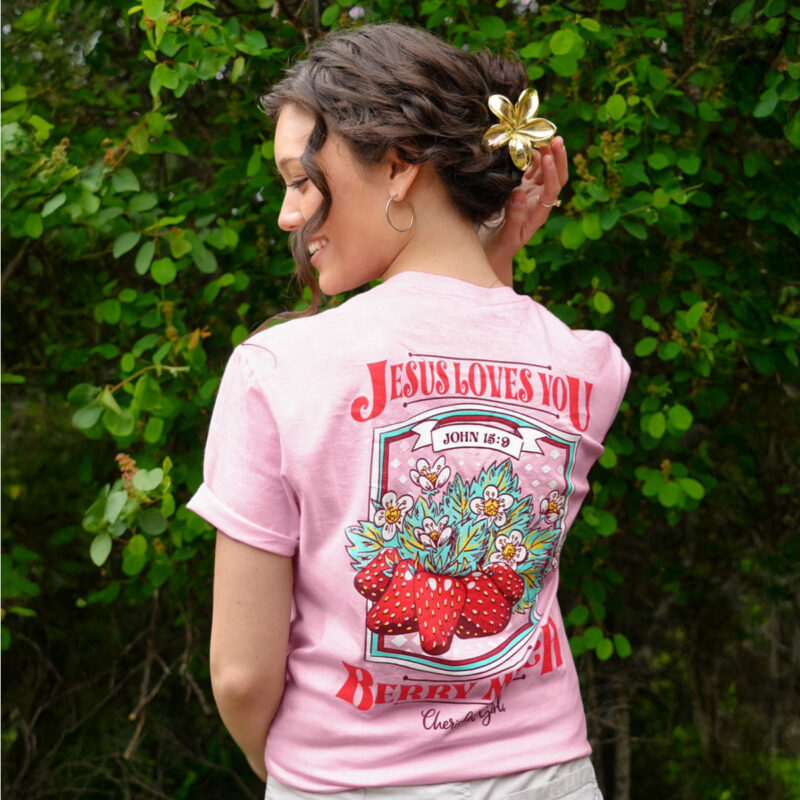 Abalor "Berry Much" Women's T-Shirt – Fun & Faith-Inspired Graphic Shirt - Image 3