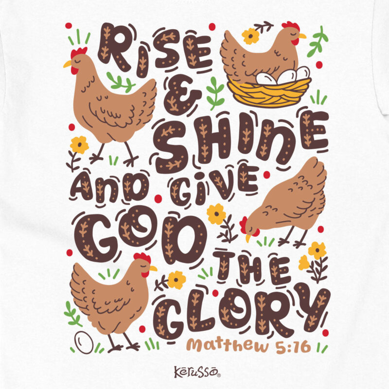 Abalor "Rise and Shine" Kids T-Shirt – Inspirational Faith Graphic Shirt - Image 2