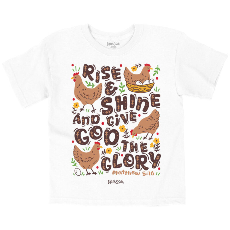 Abalor "Rise and Shine" Kids T-Shirt – Inspirational Faith Graphic Shirt
