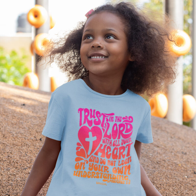 "Abalor Kids Trust in the Lord T-Shirt – Faithful Spirit Collection" - Image 3