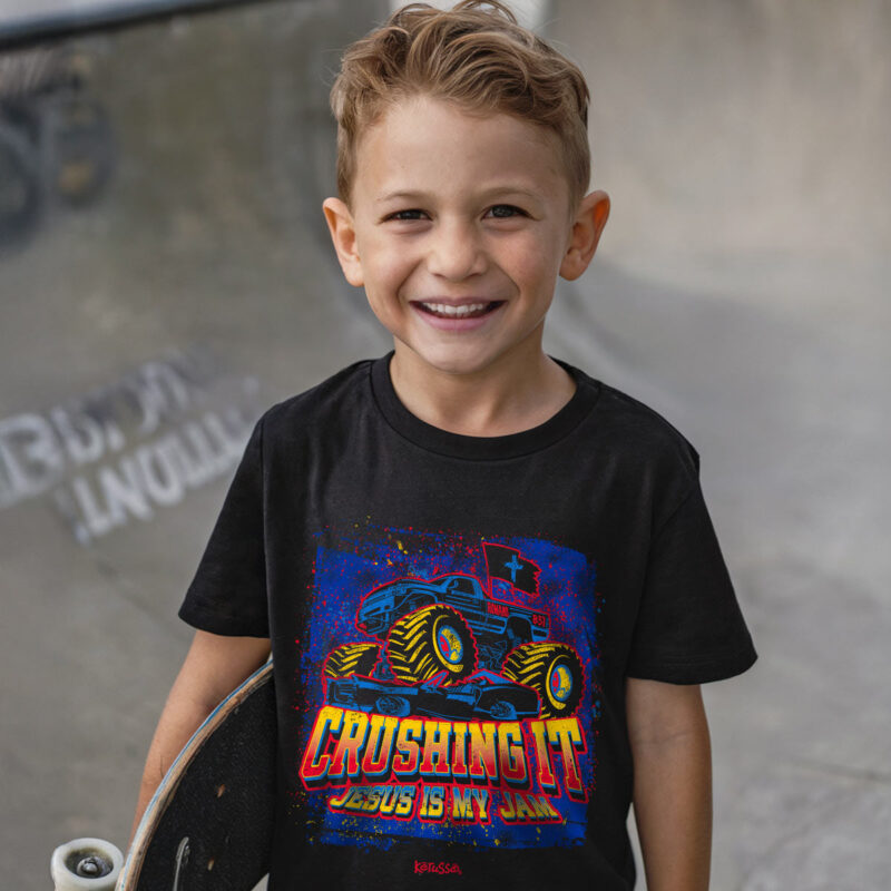 "Abalor Kids Truck T-Shirt – Faith & Adventure Collection" - Image 3