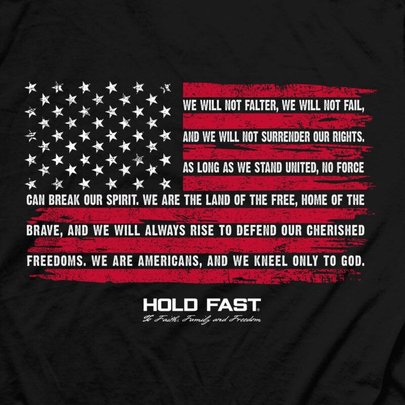 "Abalor Men's We Will Not Falter T-Shirt – HOLD FAST Collection" - Image 4