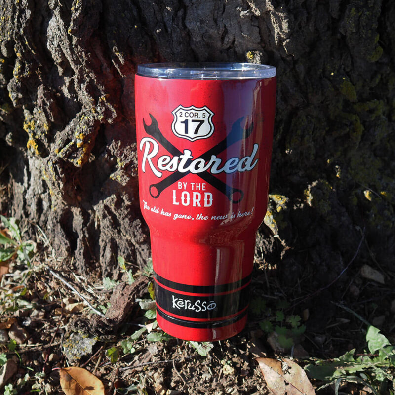 "Abalor 30 oz Stainless Steel Tumbler – Restored in Faith Collection" - Image 3